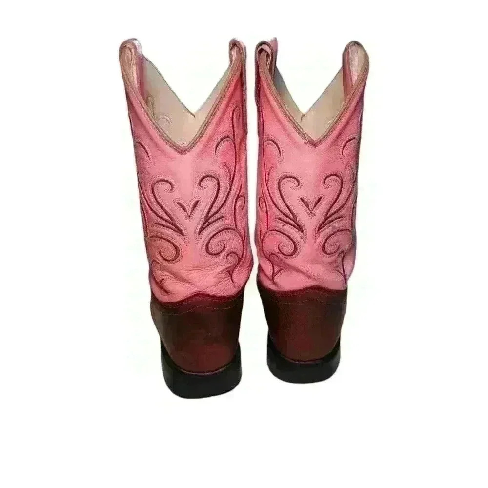 Old West Square Toed Boot - Picture 4 of 6